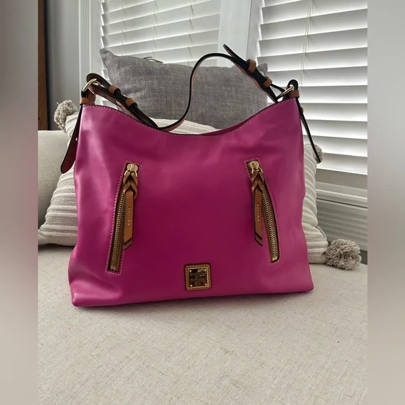 Dooney & Bourke Fuschia hobo bag - Picture 1 of 11